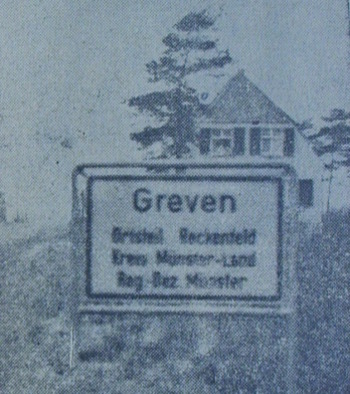 1958, Ortseinfahrt